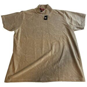 Venezia Jeans Women's Khaki Colored Short Sleeve Turtle Neck Sweater Size 18/20